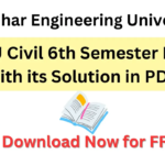 BEU PYQ and Solution: Civil 6th Semester All Subjects